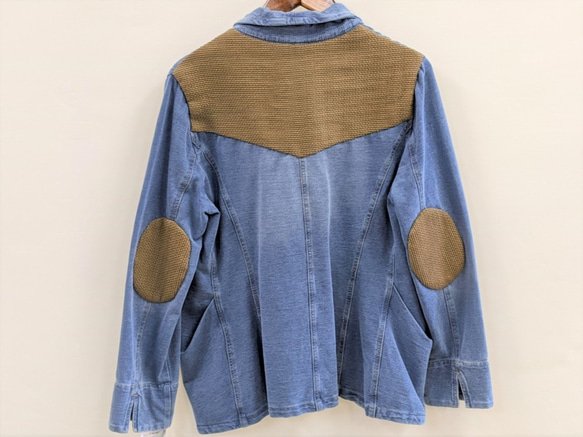 ~HandWorks~ 手工縫製 Bingo Fushiori 拼布牛仔夾克 第3張的照片