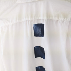 &lt;Tsumugi Labo&gt;僅M尺寸有鬆鳶尾x印花超大襯衫檔案銷售50％OFF 第4張的照片