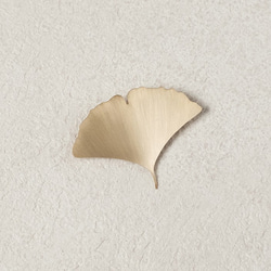 イチョウの並木道 - ミガキ / 真鍮ブローチ 秋の福袋 3枚目の画像
