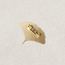 イチョウの並木道 - ミガキ / 真鍮ブローチ 秋の福袋 4枚目の画像
