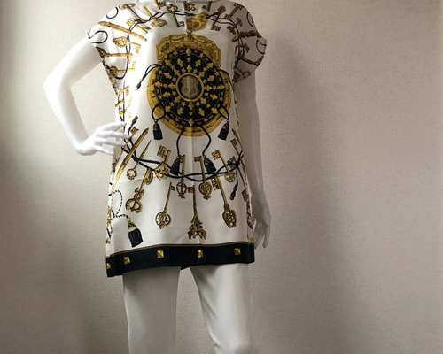 新品 フランシュリッペ メダリスト オリプリ スカーフ チュニック franchelippee（フランシュリッペ）の「ｵﾘﾌﾟﾘｽｶｰﾌﾁｭﾆｯｸ