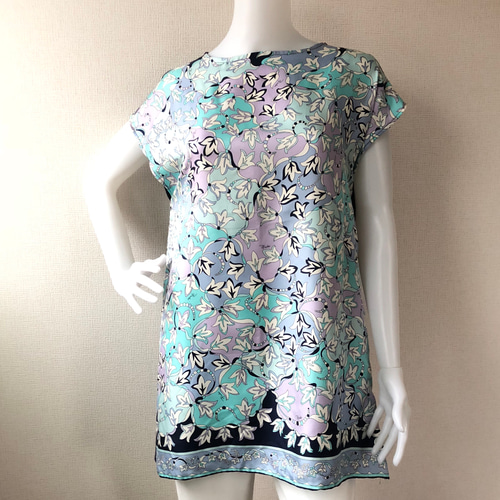 ブランドスカーフリメイクチュニック 両面 チュニック Rillydesign