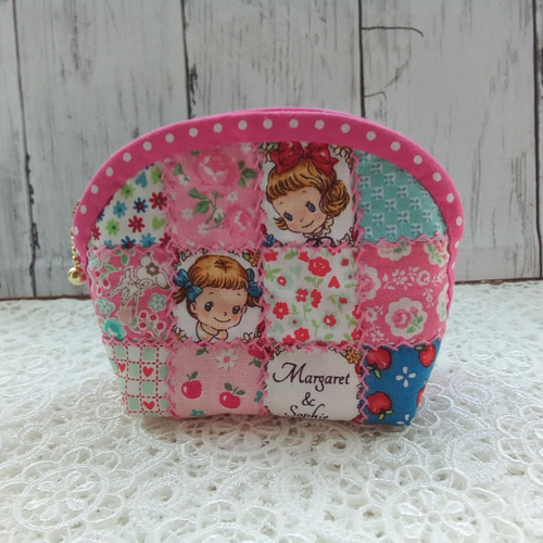 ☆キルトゲイト☆マーガレット&ソフィーのパッチワークポーチ☆NO.1  