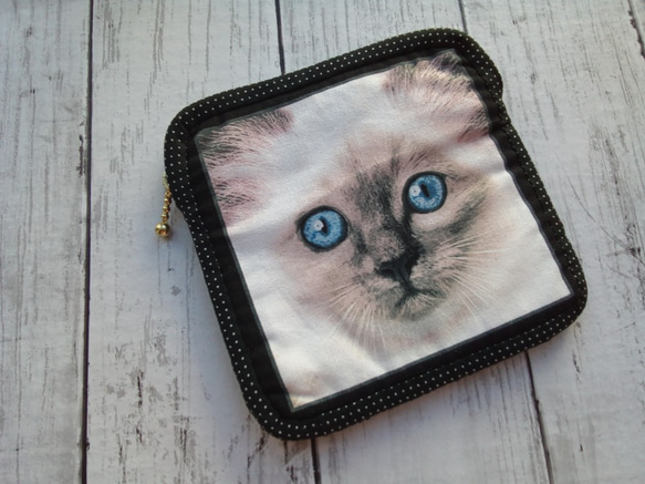 ☆リアル猫☆猫の四角いポーチ☆No.31☆ ポーチ Ronamikan 通販