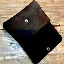 【受注生産】本革製 シンプルなミディアムサイズ財布 大容量 マルチケース お洒落 3枚目の画像