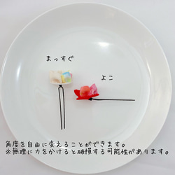 送料無料【ベビー＆キッズ】つまみ細工 花Ｕピン 3枚目の画像