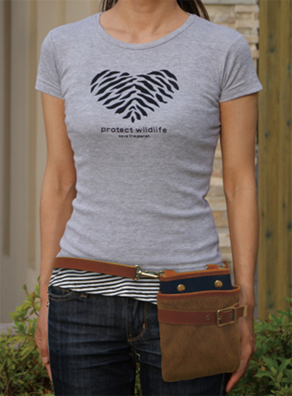 アニマル プリント Tシャツ zebra（シマウマ）Mサイズ 3枚目の画像