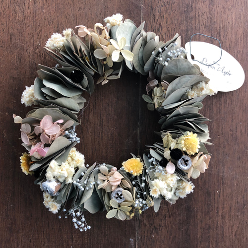 ➀ユーカリミルフィーユリース ドライフラワー lapin813 通販｜Creema  