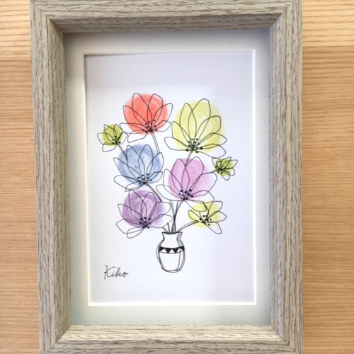 花瓶の花 スケッチ A4サイズ 21 キッチン・日用品・その他 花瓶の花 スケッチ A4サイズ