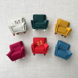 【手づくりキット】【四角】ミニチュアソファのリングスタンド　動画付き 2枚目の画像