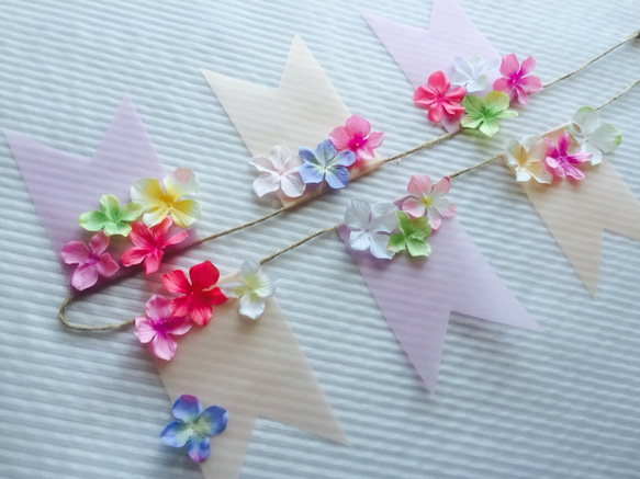 《再販×4♡》paper＊FLAG GARLAND. カシス×シャーベット 2枚目の画像