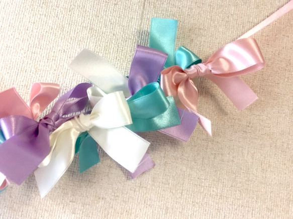 ＊受注製作＊ribbon swag 《macaron》 3枚目の画像