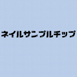 送料無料★ネイルチップサイズサンプル４種 1枚目の画像