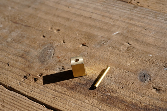 真鍮製一輪挿し　「ちょこんと」 9枚目の画像