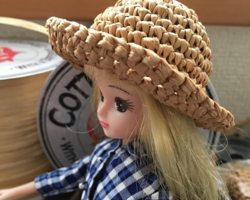 りかちゃん　帽子単品　232 リカちゃんサイズ ニット帽子E 猫耳帽子の通販 by yurimo's shop