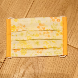 受注生産☆幼児用 ノーズワイヤー入り立体プリーツマスク 1枚目の画像