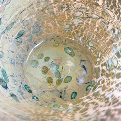 吹きガラス　黄流硝グラス　タンブラー　コップ 8枚目の画像