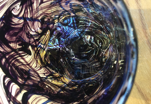 オバタ硝子工房　天の川銀河　タンブラーグラス　コップ　ガラス 5枚目の画像