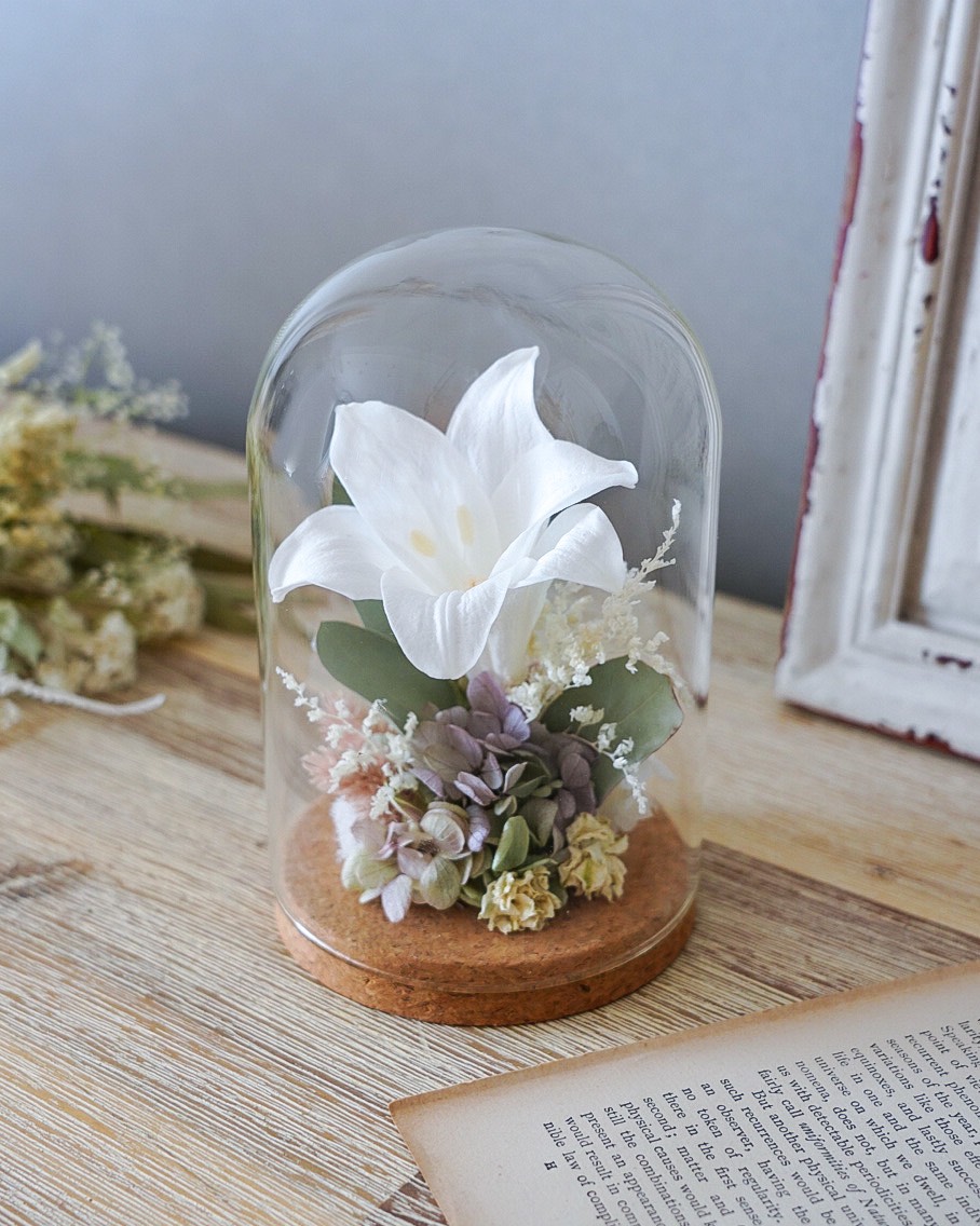 アンティーク グラスドーム ドライフラワー undercover アンティーク ドライフラワー グラスドーム undercover