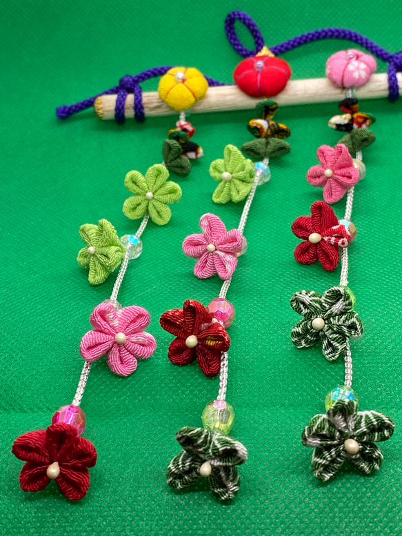 値下げしました‼️つまみ細工 さげ飾り さがり雛 モビール モビール お