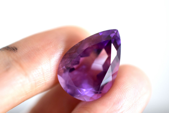 163 特売 上品 大玉 天然 アメジスト 雫 アメシスト 紫水晶 ２月誕生石 天然石 ルース 裸石 2枚目の画像