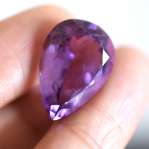 163 特売 上品 大玉 天然 アメジスト 雫 アメシスト 紫水晶 2月誕生石