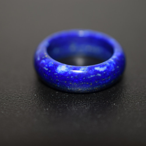 99-7 美品 13.5号 天然 ラピスラズリ 青金石 リング くりぬき
