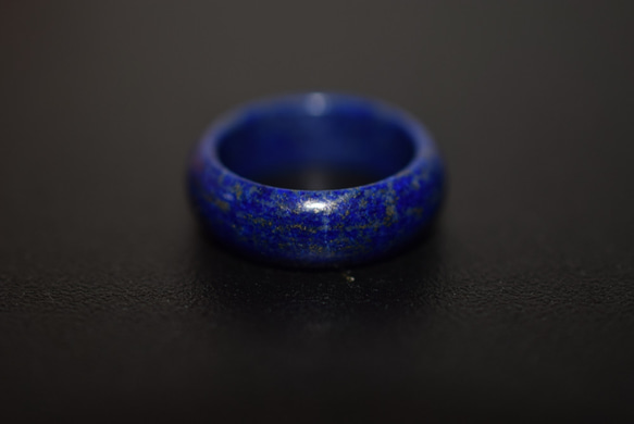 156-16 美品 14.0号 天然 ラピスラズリ 青金石 メンズ レディース リング くりぬき 指輪 4枚目の画像