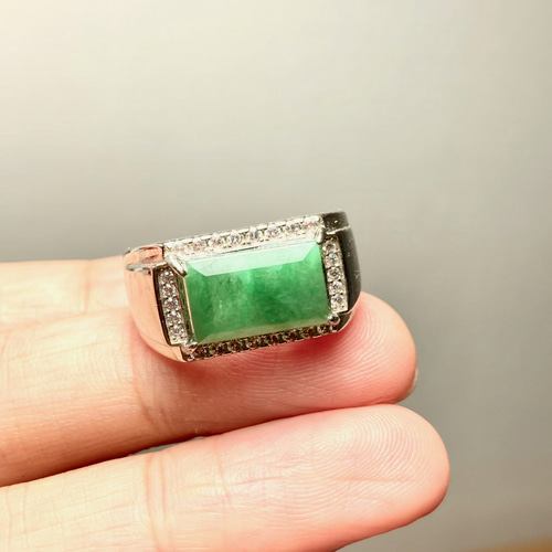 緑色翡翠 リング 楽天市場】ヒスイ/翡翠 リング/指輪 8.480カラット プラチナ900