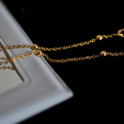 02 特売 シンプル ブレスレット チャーン 18kgf goldfilled ゴールドフィルド プレゼント 4枚目の画像