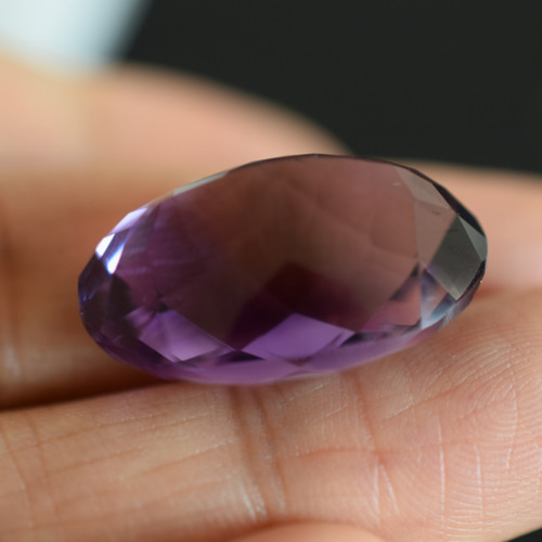 特売1-40 一点物 超大粒天然アメジスト 楕円 アメシスト 紫水晶 ２月
