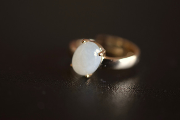 D53 特売 天然 白瓷 本翡翠 ミャンマー リング 指輪 レディース メンズ 母の日 誕生日 フリーサイズ 正月 6枚目の画像