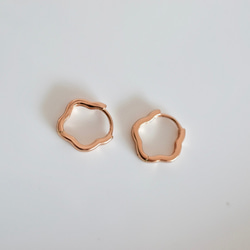 花型 フープピアス シンプル ミニフープピアス　軟骨ピアス 軟骨フープピアス  hoop earrings7−115 6枚目の画像