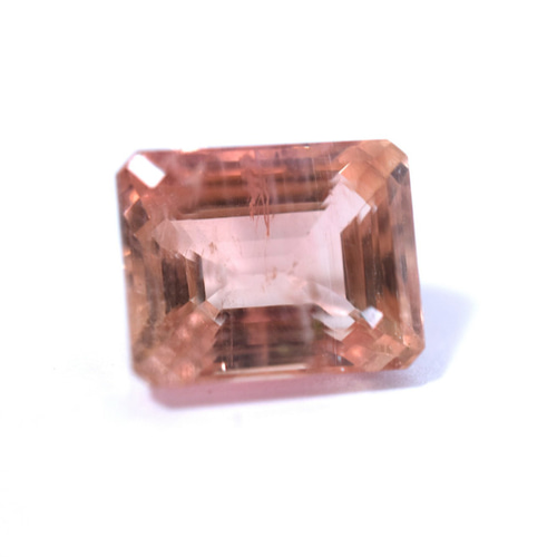 13-92 上品 大粒 天然 薄 茶色 トルマリン ルース 裸石 長方形