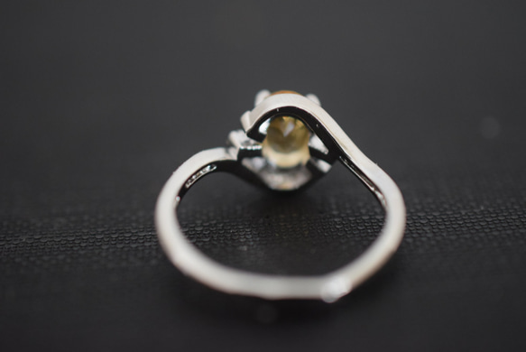 06-124  天然   シトリン  リング  指輪 パーワースト　プレゼント　シンプル 6枚目の画像