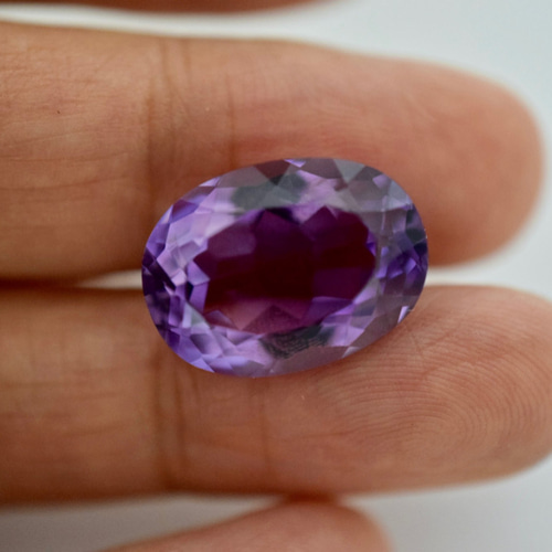 109 上品 一点物 天然 大粒 アメジスト 楕円 アメシスト 紫水晶