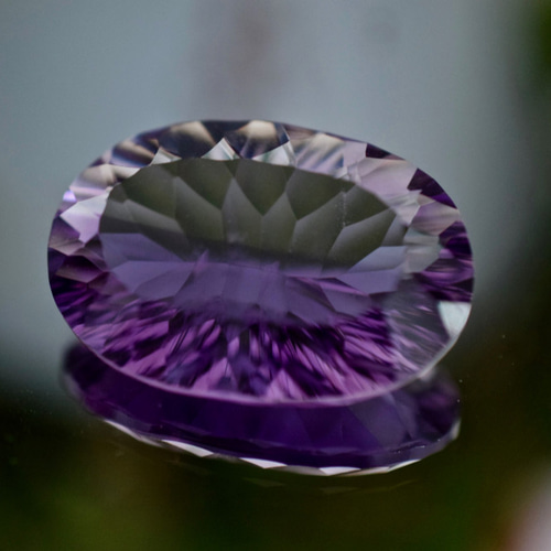 アメシスト ルース 13ct コンケイブカット 天然石 アメジスト 紫水晶
