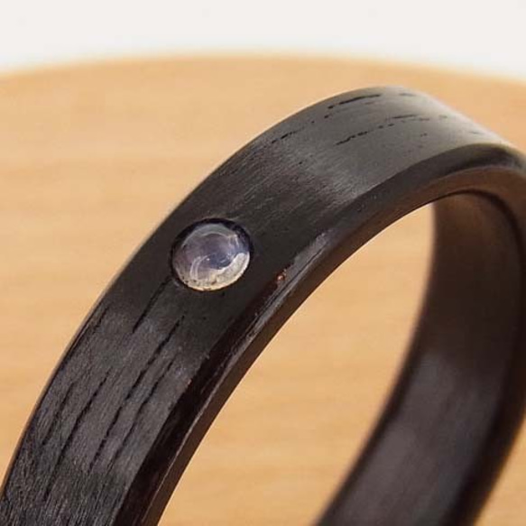 【美品】  No.46C リング ムーンストーン 6.5号 Amazon | シルバー925 ハートフルピンキー リング 6月 誕生石