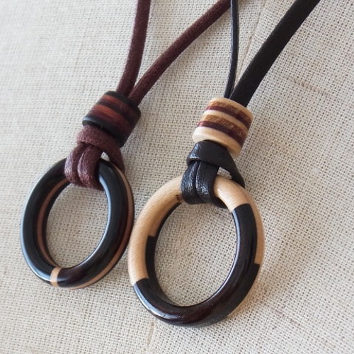 指輪をかんたんにネックレスにするワックスコード・【ショートタイプ