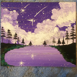 【ソメイヨシノ】アクリル画 F4 風景画 絵画 ソメイヨシノ】アクリル画 F4 風景画 絵画 ソメイヨシノ