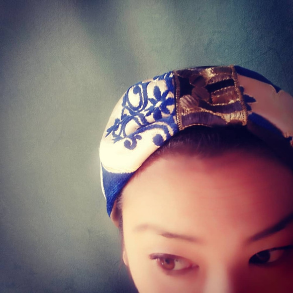 Morocco2wayHairBand*BrownGold* 4枚目の画像