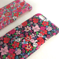 【受注生産】flowerパンダ iPhoneケース（カバータイプ） 3枚目の画像