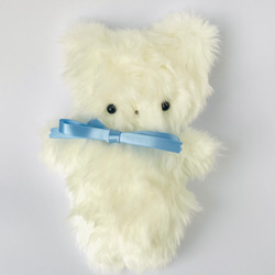 ほっと安心するぬいぐるみ/Mサイズ/ホワイト/オーガニックコットン綿と