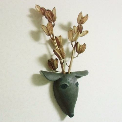 ハンティングトロフィー＊トング 一輪挿し・花瓶・花器 gla+cera