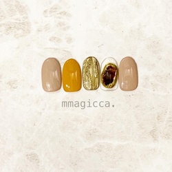 (192)ネイルチップ/ニュアンス/上品/おしゃれ/シェル/大人/ドレス/和服/春夏秋冬/ネイルアクセサリー 2枚目の画像