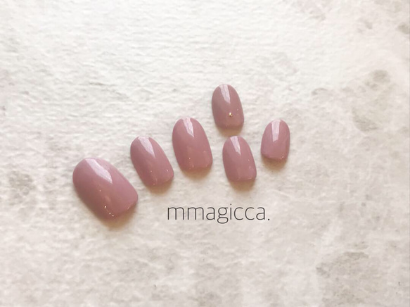 (22) シンプルワンカラー/ネイルチップ/ネイルアクセサリー/上品/大人/シンプル 1枚目の画像