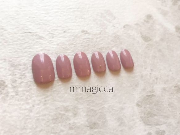 (22) シンプルワンカラー/ネイルチップ/ネイルアクセサリー/上品/大人/シンプル 3枚目の画像