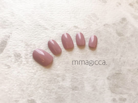 (22) シンプルワンカラー/ネイルチップ/ネイルアクセサリー/上品/大人/シンプル 4枚目の画像