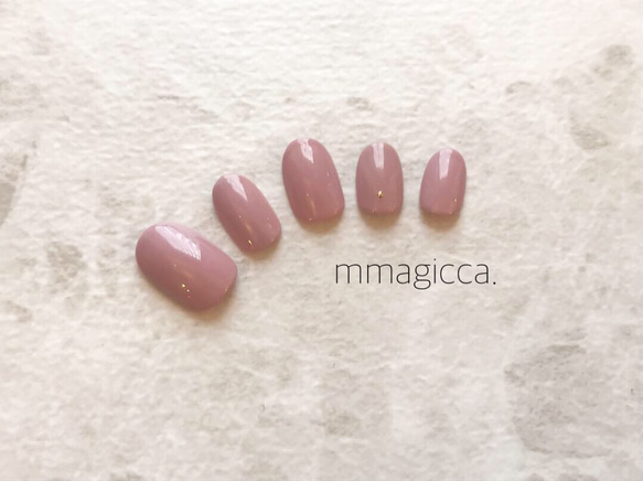 (22) シンプルワンカラー/ネイルチップ/ネイルアクセサリー/上品/大人/シンプル 5枚目の画像