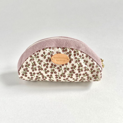 コインケース/ミニポーチ〈リバティ Nellie/ネリー〉あずきミルク 小銭  